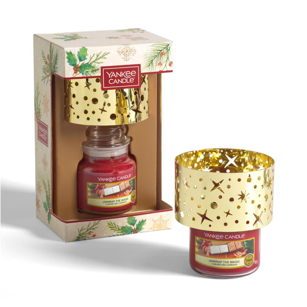 Yankee Candle Unwrap The Magic Small Jar & Shade Gift Set £11.69